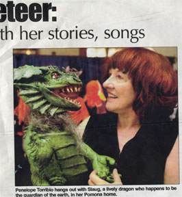 Penelope and Dragon Newspaper Story