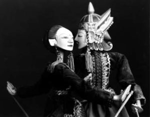Indonesian Rod Puppets, Rama and Sita.